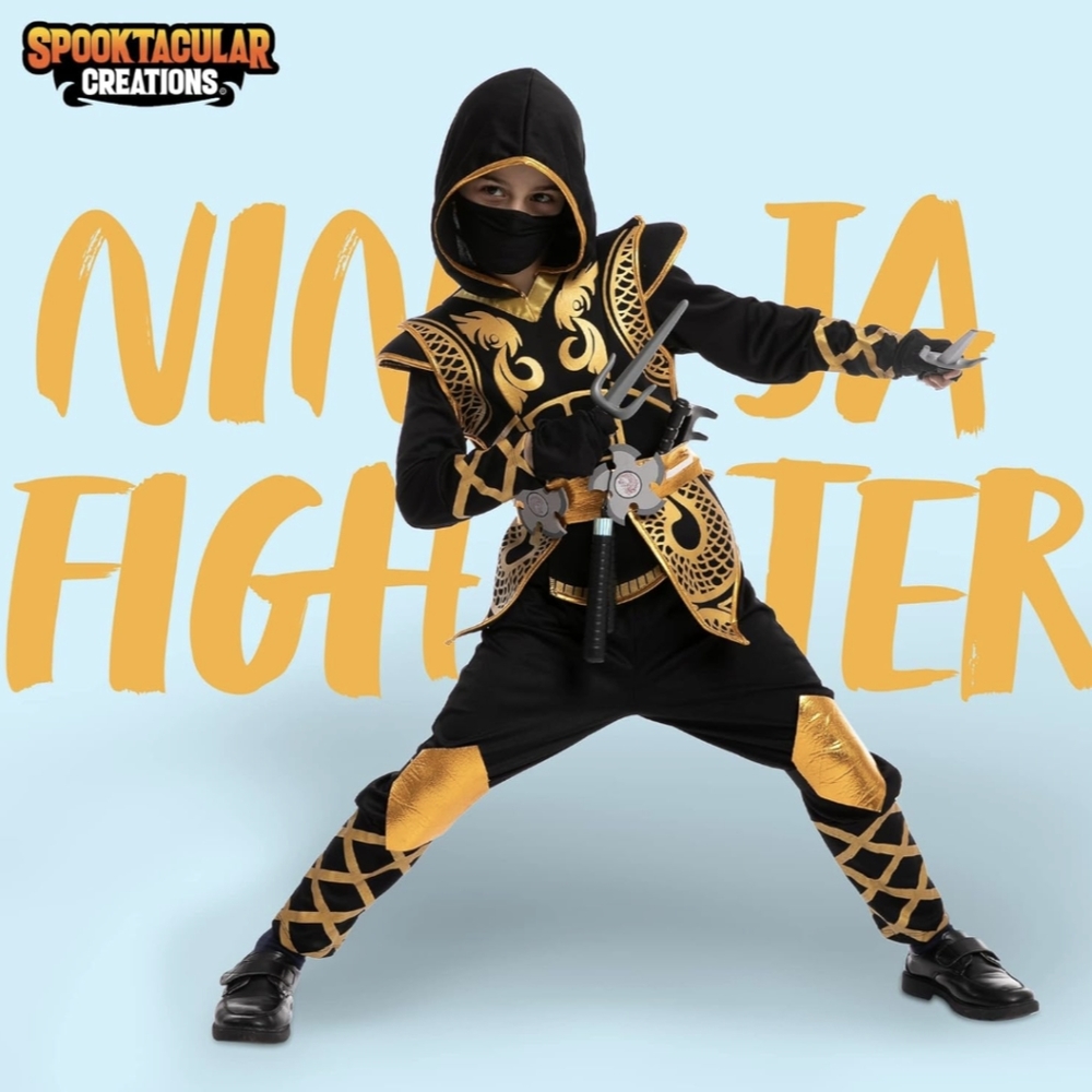 Ninja Fighter Costume Size M
